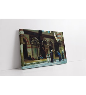 Osmanlı Dönemi Camii Avlusu Kanvas Tablo