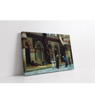 Osmanlı Dönemi Camii Avlusu Kanvas Tablo