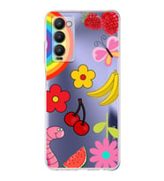 PrintiFy Tecno Camon 18P ile Uyumlu Water Color 5  Kamera Korumalı Şeffaf  Kılıf