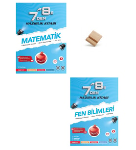 Nartest 7'den 8'e Matematik ve Fen Bilimleri Hazırlık Kitabı + Telefon Standı