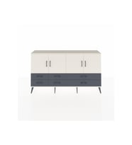 Arges Konsol 6 Raflı 6 Çekmeceli 4 Kapaklı 176x30x99 Aytaşı-Aytaşı/Antrasit
