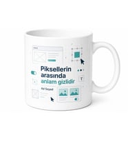 İsimli UX UI Temalı Arayüz Tasarımcısı Kupası Özel Tasarım Hediye Bardak