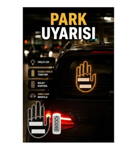 Uzaktan Kumandalı LED El Figürlü Park Uyarı Işığı A Kalite