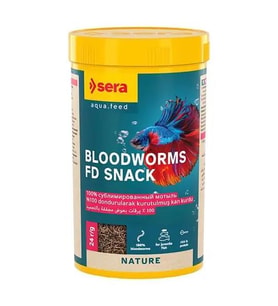 Sera Bloodworms FD Snack (kan kurdu) 250 ml Skt: 12/2028