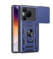 Huawei Pura 70 5G Uyumlu Kılıf Magnetik Standlı Kamera Korumalı Zore Sürgülü Vega Kapak