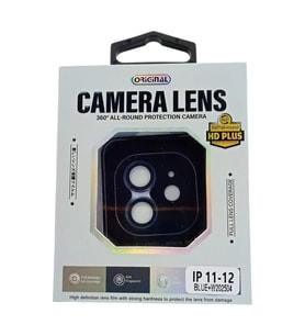 İphone 11 / 12 / 12 Mini Uyumlu Safir Kamera Koruyucu Lens Mavi Renk