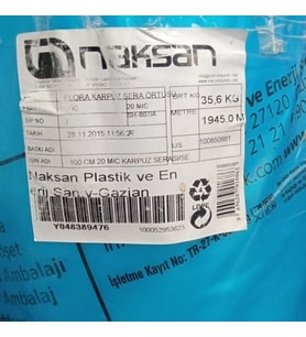 ABK PLASTİK Karpuz Sera Şeffaf Mulch 100 cm 20 Micron (Siyah)