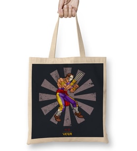 Vega Retro Japanese Street Fighter Bez Çanta Uzun Saplı