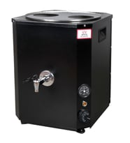 Anka Yeni Nesil Çay Makinası 2 Demlikli 25 Litre Siyah