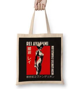 Rei Ayanami 013 Bez Çanta Uzun Saplı