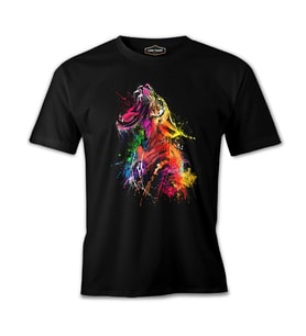 Roar - Kükreyen Kaplan Siyah Erkek Tshirt