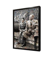 Atatürk Kolajı Çerçeveli Mdf Tablo
