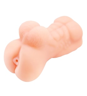 3 Boyutlu Testisli Yarım Erkek Vücutlu Suni Anal Mastürbatör