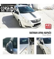  Opel Corsa D 2006-2014 Batman Yarasa Ayna Kapağı Piano Black Abs