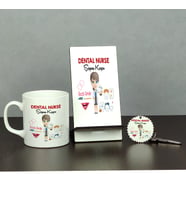 Dental Nurse Üçlü Set (Kupa + Telefon Standı + Anahtarlık) 001