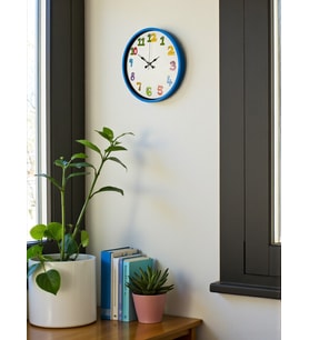 36 Cm Mavi Çocuk Odası Duvar Saati (Standart)