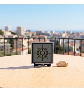 Dümen Silüetli Çağdaş Dekoratif Obje, Sevdikleriniz İçin Özgün Bir Armağan 10x10 cm