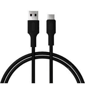 USB A-C Hızlı Şarj Kablosu, Siyah (100 CM)