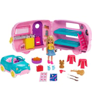 Barbie Club Chelsea Karavanı Oyun Seti, Chelsea'Nin Yavru Köpeği Ve Aksesuarlar Fxg90 (Çok Renkli)