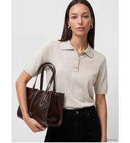 LCW EVERYDAY Bej Polo Yaka Kadın Triko Kazak