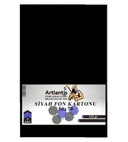 Siyah Fon Kartonu 50x70 cm 120 Gr 5 Adet 50*70 Fon Kartonu Hamurundan Boyama Orjinal Tam Siyah Renk