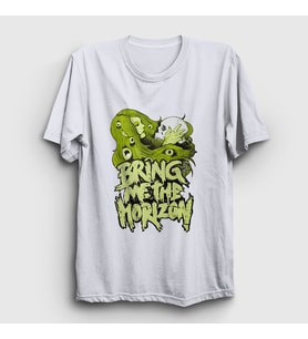 Presmono Unisex Beyaz Green Bring Me The Horizon T-Shirt 20903tt