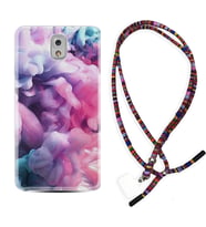 Samsung Note 3 4 5 8 9 20 Ultra 10 Lite Kılıf Boyun Asklı Rasta Silikon Pink Cloud 1305