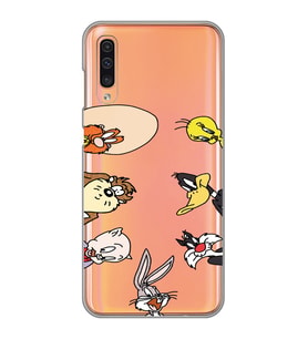 Samsung Galaxy A50 - A30S Uyumlu Bugs Bunny Tüm Karakterler Tasarımlı Şeffaf Telefon Kılıfı