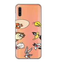 Samsung Galaxy A50 - A30S Uyumlu Bugs Bunny Tüm Karakterler Tasarımlı Şeffaf Telefon Kılıfı