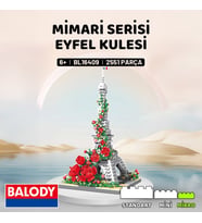 Balody Mimari Serisi – Eyfel Kulesi (BL16409) – Mikro Blok Yapı Oyuncakları Seti (Gri)