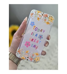 Iphone XS MAX Uyumlu Baskılı Şeffaf Telefon Kılıfı