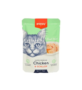 Wanpy Pouch Tavuklu Deniz Taraklı Kedi Konserve 85 gr
