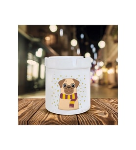 Dog Baskılı Seramik Küllük