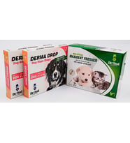 Dr Sed Pharma Derma 21-40 kg Köpek Dış Parazit Damla 2 Paket + Veteriner Onaylı Ağız Kokusu Giderici 