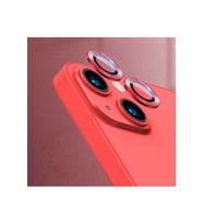 Apple iPhone 13 Mini Uyumlu Zore CL-02 Kamera Lens Koruyucu (Kırmızı)