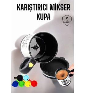 Yazılı Kupa Kendi Kendini Karıştıran Mikser Kupa Termos Bardak