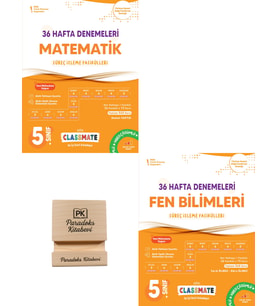 Okyanus 5. Sınıf Classmate Matematik ve Fen Bilmleri 36 Hafta Denemeleri + Telefon Standı
