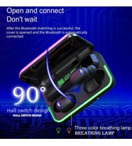 E10 Bluetooth LCD Göstergeli Kulak İçi Kulaklık Siyah