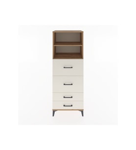 Hyperion Dolap 2 Raflı 4 Çekmeceli 60x44x163 Çam-Aytaşı