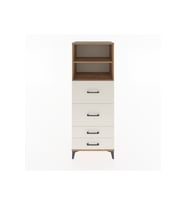 Hyperion Dolap 2 Raflı 4 Çekmeceli 60x44x163 Çam-Aytaşı