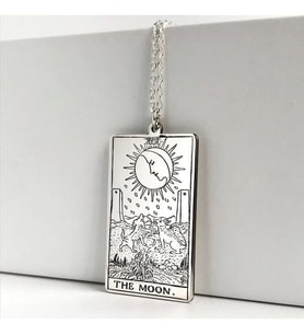 Kişiye Özel Tarot (The Moon) Ay Kolye