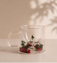 Çift Cidarlı Şeffaf Cam Kupa Modern Tasarım Cam Kahve ve Çay Bardağı