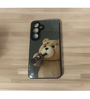 S24  Uyumlu Aynalı Desenli Kaliteli Silikon Telefon Kılıfı (Siyah)