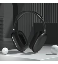 Yeni P9air Max Kablosuz Bluetooth Kulaklık Gürültü Önleyici Mikrofon Bakla Siyah