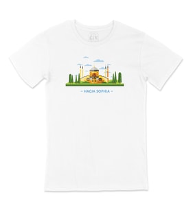 Ayasofya Çizimli Tişört