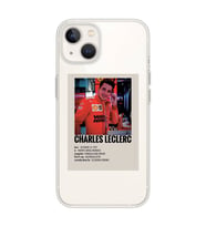 Iphone 14 Uyumlu Charles Leclerc Desenli Şeffaf Telefon Kılıfı