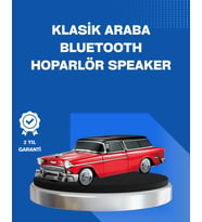 Retro Araba Şekilli Kablosuz Bluetooth Hoparlör