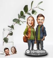 Kişiye Özel Spotify Sevgili Tasarımlı Ahşap Biblo Model-42