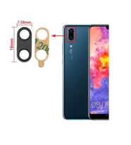 Huawei Uyumlu P20 Arka Kamera Camı Lens Yapışkanlı