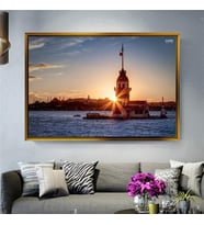 Altın Çerçeveli dekoratif tablo l348 (Gold)